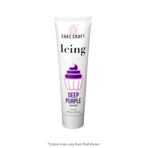 Buttercream Decorating Icing - Deep Purple - Click Image to Close